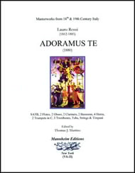 cover Adoramus Te Study Scores sheet music cover